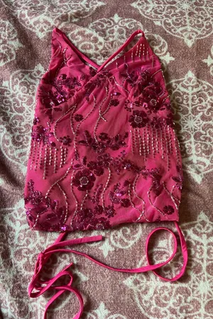 Beaded Top Pink Size Adjustable thumbnail 1