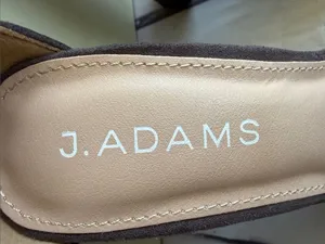 J. Adams Shirley Grey Suede Block Heel Sandals thumbnail 6