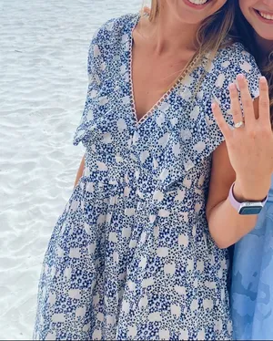 Anthropologie V-Neck Plunge Tunic Mini Dress thumbnail 1