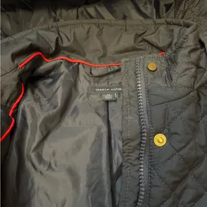 Tommy Hilfiger Navy Quilted Puffer Coat thumbnail 5