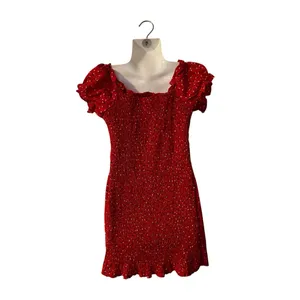 Windsor Off the Shoulder Floral Mini Dress SZ S Flirty Milkmaid Smoked Y2K thumbnail 3
