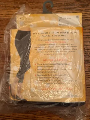 SPANX Star Power Capri Shaping comfort tummy control Leggings Black Size Medium‎ thumbnail 1