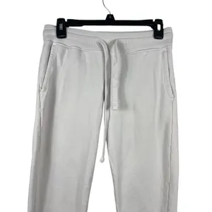 American Giant Jogger Sweatpants XS Off White Gray USA Made Drawstring Lounge thumbnail 2