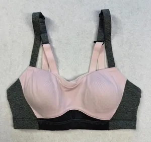 Brooks FineForm Sports Bra 30A/B Blush Pink Gray Padded Convertible thumbnail 1