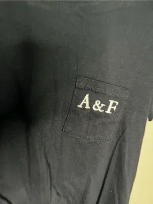 Abercrombie &‎ Fitch SoftAF Black Tie Front Pocket Tee Casual Short Sleeve Top thumbnail 3
