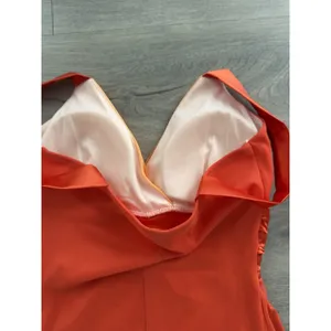 Vintage Y2K Taboo Two Toned Orange Long Formal Dress With Gem Size Small Dance thumbnail 5