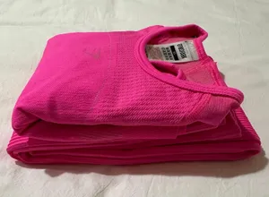 Pink Ultra Seamless Crop Top and Leggings Set thumbnail 6
