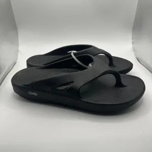 OOFOS OOriginal Recovery Sandal Black Thong Flip Flop Mens 8 Womens 10 EU 41 thumbnail 2