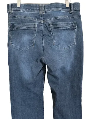 Democracy Ab Technology Jeans Women’s Size 12 Bootcut Flare Medium Wash Stretch thumbnail 5