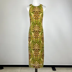 NWOT Farm Rio Printed Tulle Sleeveless Midi Dress Size S thumbnail 2