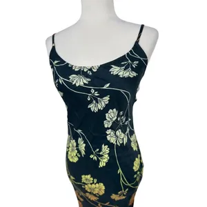Anthropologie Conditions Apply Floral Maxi Slip‎ Dress XS Tropical Ombre Resort thumbnail 10