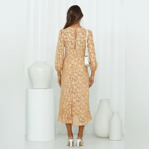 Hello Molly DAY AFFAIRS MIDI DRESS GOLD size thumbnail 2