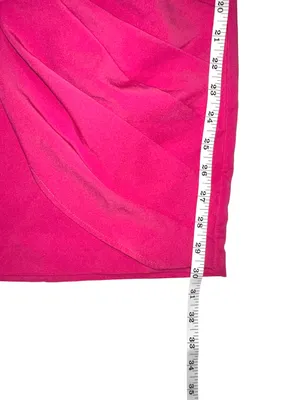 Michael Costello x Revolve Fena Plunge Neck Fuchsia Long Sleeve Mini Dress XXS thumbnail 10