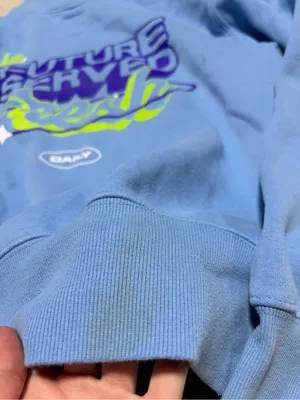 Poppi target Blue Pullover Hoodie medium thumbnail 6