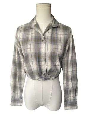 Harley-Davidson Plaid Tie-Front Flannel Shirt thumbnail 1