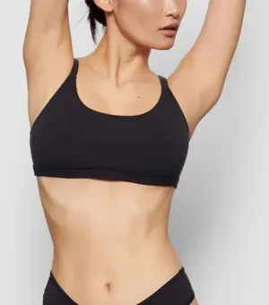 SKIMS Fits Everybody Scoop Bralette Size S NWOT‎ Onyx black thumbnail 1
