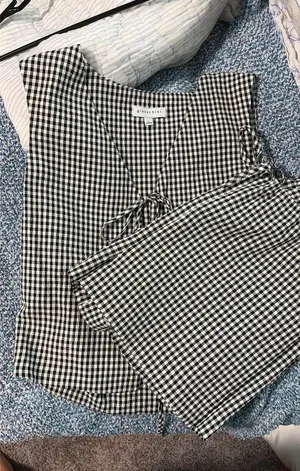 Gianni Bini 2 pc gingham set  thumbnail 1