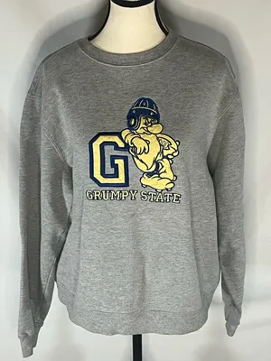 Disney Grumpy State University Vintage Graphic Crewneck Sweatshirt Medium thumbnail 1
