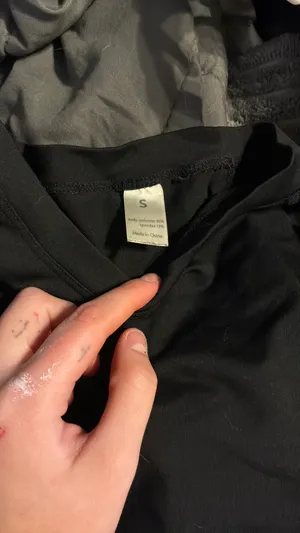 Black compression shirt thumbnail 2