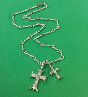 Cross Pendant Necklace for Men Women,Streetwear Hip Hop Unisex Necklace thumbnail 5