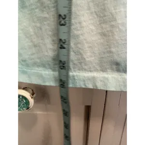Polo Ralph Lauren TShirt Women's Logo‎ V Neck Size Small Tie Dye Turq/White thumbnail 3