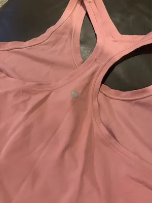 Pink mauve Lululemon tank top 2.0 style Razorback Size 14 No flaws! Never worn thumbnail 3