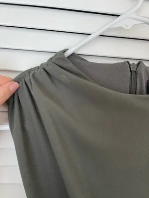 Zara Olive Green Mini Dress thumbnail 6