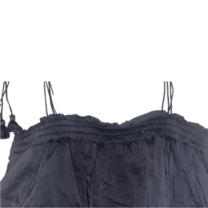 Free People Black Trust Me Bodysuit By Intimately Playsuit Ruffle Tassel Sz Sm thumbnail 6