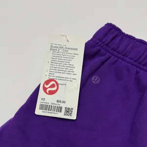 Lululemon Scuba Oversized Short 3" Trim College Purple, Size XS thumbnail 4
