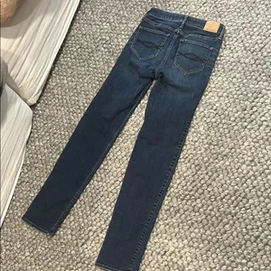 Abercrombie & Fitch Straight Mid Rise Blue Denim Jean Size 25 thumbnail 10