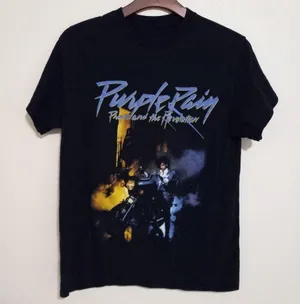 Purple Rain M Prince and The Revolution Short Sleeved Shirt thumbnail 1