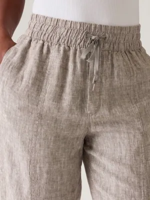 Athleta Retreat Linen High Rise Ankle Pant thumbnail 8
