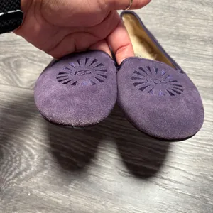 UGG Purple Suede Shearling Lined Australia Alloway‎ Slipper 6.5 thumbnail 3