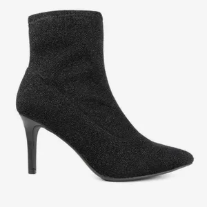 Jones New York Black Sparkle Stretch Ankle Bootie thumbnail 1