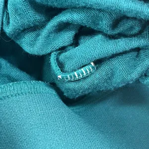 Halara Teal Green‎ V-Neck Long Sleeve Wide Waistband French Terry Top Size MED thumbnail 9