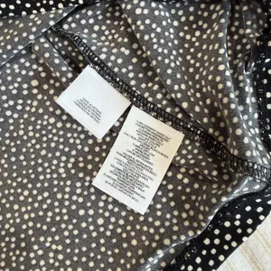 business casual preppy Anne Klein black & white polka dot tank top blouse shirt thumbnail 3