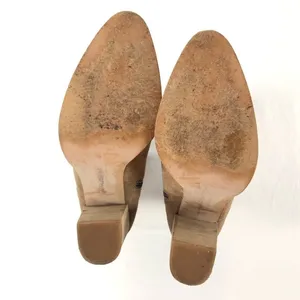Pure Navy Suede Pointed Toe‎ Boot in Brown Size 10 thumbnail 6