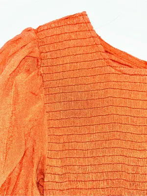 Blu Pepper Rust Smocked Bodice Maxi Dress thumbnail 2