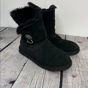 UGG Black Fur-Lined size 6 short boots thumbnail 2