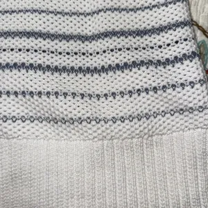 Chaps by Ralph Lauren women's size XL Blue and White Striped Sweater long sleeve thumbnail 4