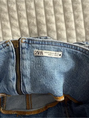 Zara Denim Corset Top thumbnail 3