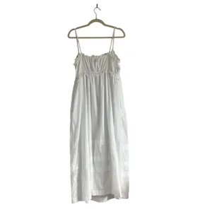 J. Crew Square Neck Ruffle Maxi Dress White Sz 14 FINAL PRICE thumbnail 5
