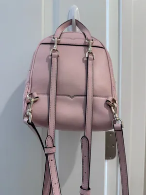 Kate Spade Pink Mini Quilted Backpack  thumbnail 4