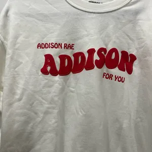 Addison Rae White For You Crewneck Sweatshirt Size Large thumbnail 2