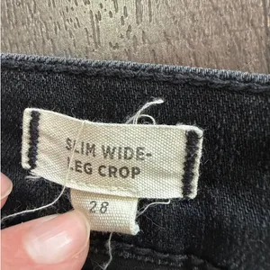 Madewell Slim Wide Leg Crop Jeans In Lunar Wash Women’s Size 28 thumbnail 6