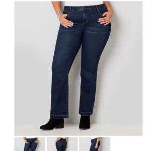 Avenue classic boot cut dark wash denim sized 14 tall thumbnail 2