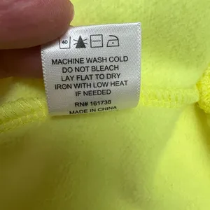 Teddy Fresh Hoodie Womens XL Highlighter‎ Neon Yellow Cropped 100% Cotton Beaded thumbnail 14