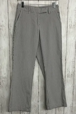 L.L. Bean Favorite Fit Curvy Striped Cotton Straight Leg Pants Hemmed 6T thumbnail 1