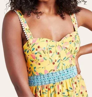 NWT Anthropologie Farm Rio Anjou Maxi Dress Size 2 Petite Retail $240.00 thumbnail 4
