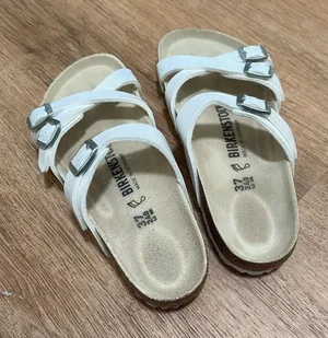 BIRKENSTOCK | Franca Iridescent  White Snake Python‎ Embossed Sandals, EU 37 thumbnail 1